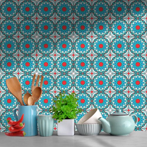 Sea Glass Mediterranean Pattern Ceramic Tile
