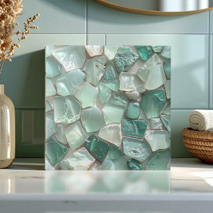 Sea Glass Mosaic Sea Foam Green ID1183 Ceramic Tile