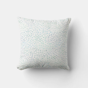 Sea Glass Mosaic Throw Pillow