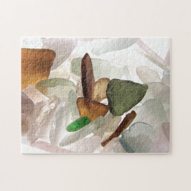 Sea Glass or Beach Glass Puzzle (Horizontal)