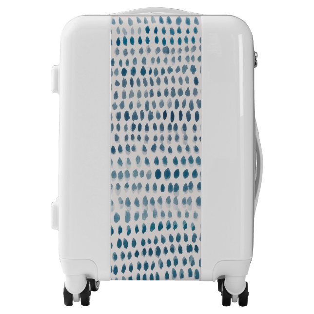 Sea Glass Painting Coastal Pattern Luggage (Front)