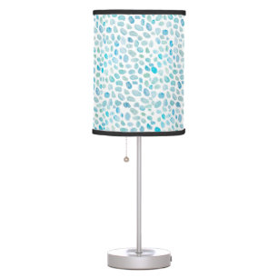 Sea Glass Pattern Ocean Table Lamp