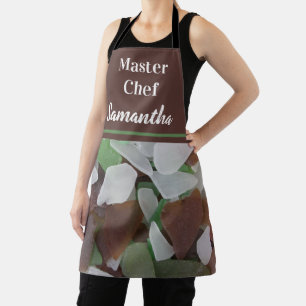 Sea Glass Photo Ocean Treasures Master Chef Apron