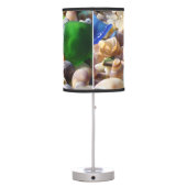 SEA Glass Shells Table Lamps Blue Green Lamp (Back)
