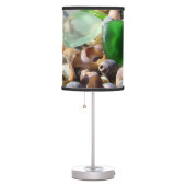 SEA Glass Shells Table Lamps Blue Green Lamp (Right)