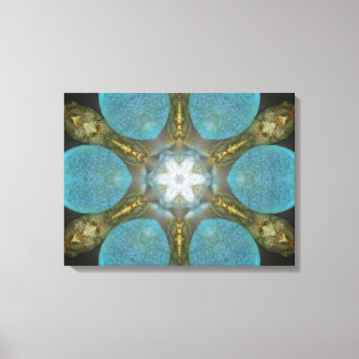 Sea Glass Spa Mandala Canvas