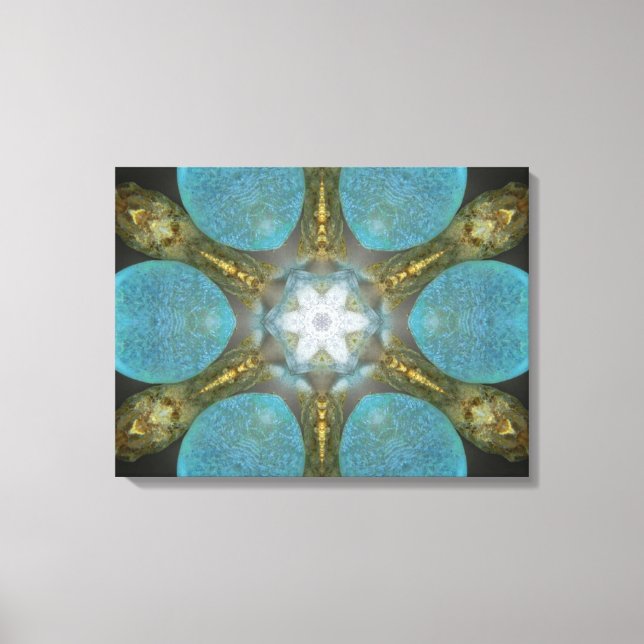 Sea Glass Spa Mandala Canvas (Front)