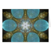 Sea Glass Spa Mandala Card (Front Horizontal)