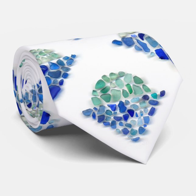 Sea glass - Sunrise Neck Tie (Rolled)