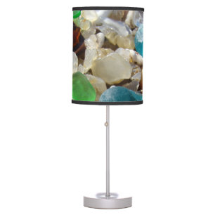 SEA GLASS table lamps Coastal Beach Treasures