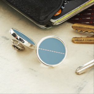 Sea Glass Teal Luxe Metallic Lapel Pin
