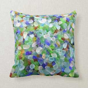 Sea Glass Throw Pillow