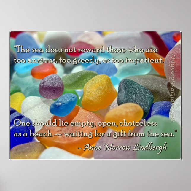 Sea Glass - Waiting for a Gift from the Sea Poster (Front)