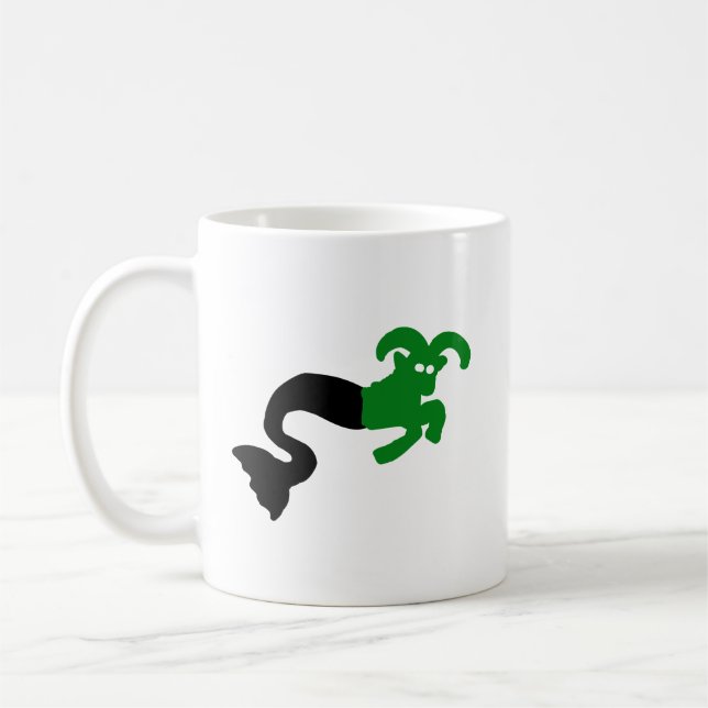 Sea Goat Mug • Capricorn Sharp Silhouette Emblem (Left)