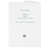Sea Goddess Holding Moon Cards (Back)