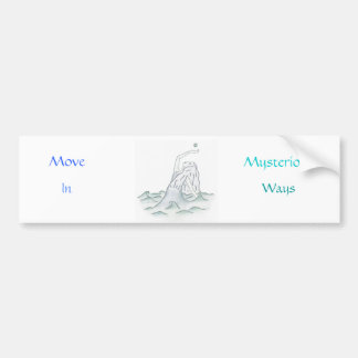 Sea Goddess Holding Moon, Waves Bumper Sticker