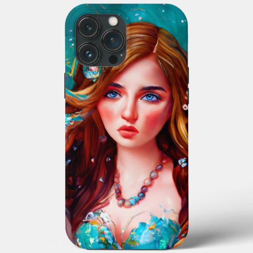 Sea Goddess Nymph Siren Mermaid Under Water Art iPhone 13 Pro Max Case