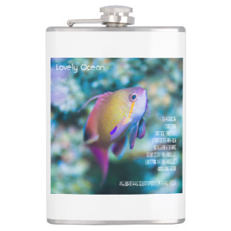 Sea goldie, colorful cute fish flask