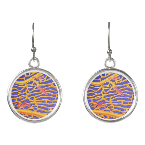 Sea Goldies Lace Coral Its my planet too Earrings