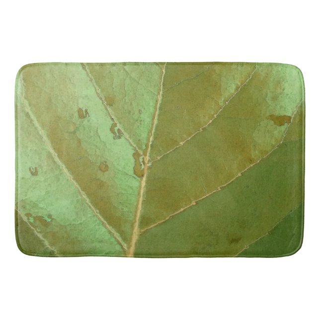 Sea Grape Leaf Closeup Bathroom Mat (Front)