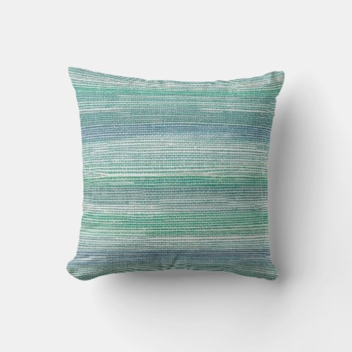 Sea Grass Beach Pattern Texture Throw Pillow