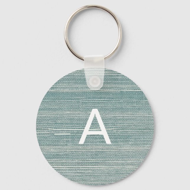 Sea Grass Painting Beach Texture Pattern Keychain (Front)