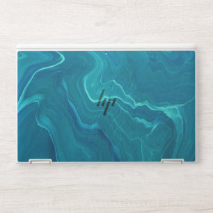Sea Green Agate Marble Abstraction  HP Laptop Skin