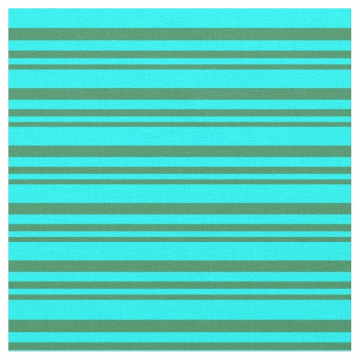 Sea Green and Aqua Colored Pattern Fabric