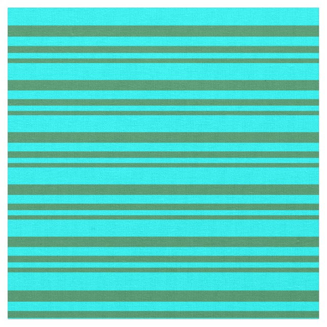 Sea Green and Aqua Colored Pattern Fabric (Close Up)