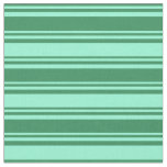 [ Thumbnail: Sea Green and Aquamarine Lines Pattern Fabric ]