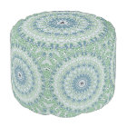 Sea Green and Blue Coastal Mandala Pattern