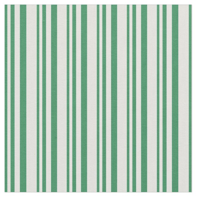 Sea Green and Light Cyan Striped Pattern Fabric (Close Up)