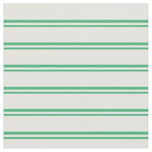 Sea Green and Light Cyan Stripes Pattern Fabric