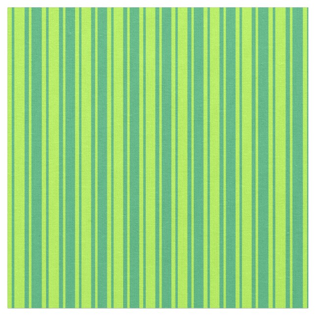 Sea Green and Light Green Lines/Stripes Pattern Fabric (Close Up)