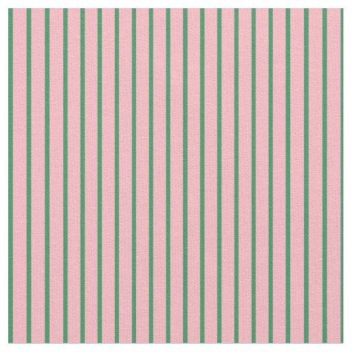 Sea Green and Light Pink Striped/Lined Pattern Fabric
