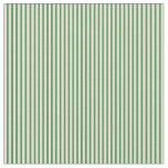 [ Thumbnail: Sea Green and Tan Colored Lines/Stripes Pattern Fabric ]