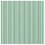 [ Thumbnail: Sea Green and White Colored Lines Pattern Fabric ]