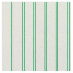 Sea Green & Beige Pattern of Stripes Fabric
