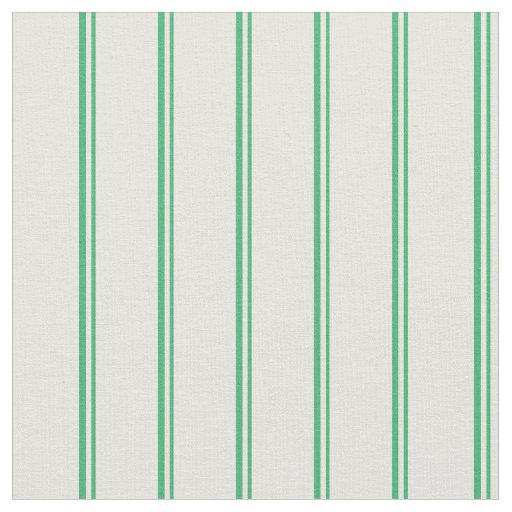 Sea Green & Beige Pattern of Stripes Fabric
