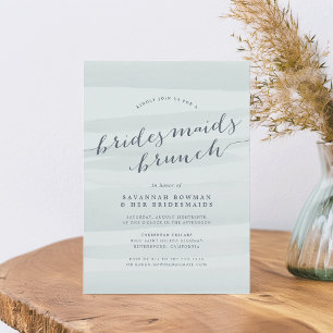Sea Green Bridesmaids Brunch Invitation