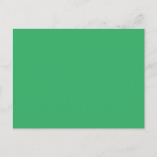Sea Green #EEAD65, Aqua Forest Announcement Postcard