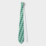 Sea Green Fractal Neck Tie