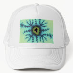 Sea Green Fractal Trucker Hat