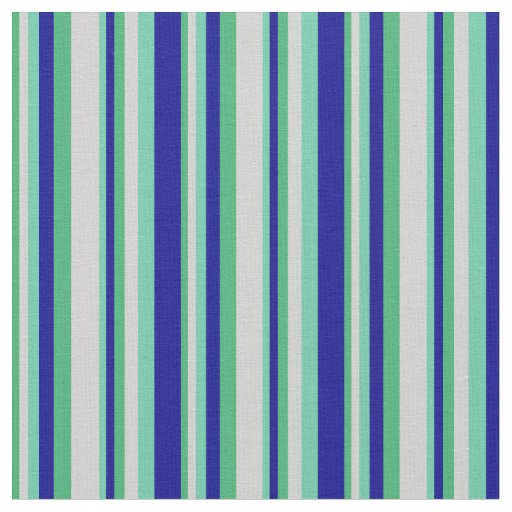 Sea Green, Light Grey, Aquamarine & Dark Blue Fabric