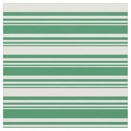 Sea Green & Light Yellow Stripes/Lines Pattern Fabric