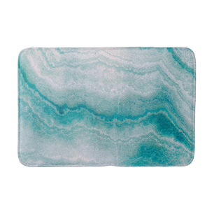 Sea Green Marble Texture Bath Mat