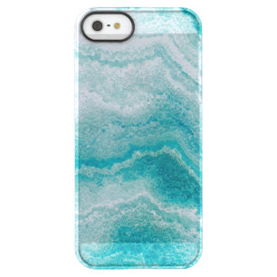 Sea Green Marble Texture Permafrost iPhone SE/5/5s Case