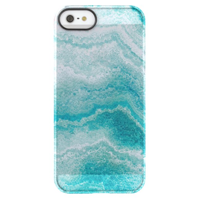 Sea Green Marble Texture Uncommon iPhone Case (Back)