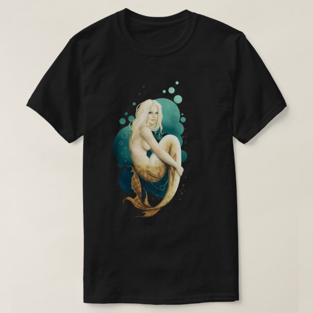 Sea Green Mermaid T-Shirt (Design Front)