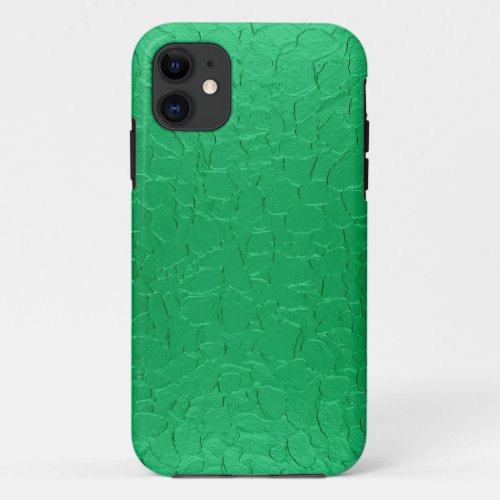 Sea Green Metal Abstract Art iPhone 11 Case